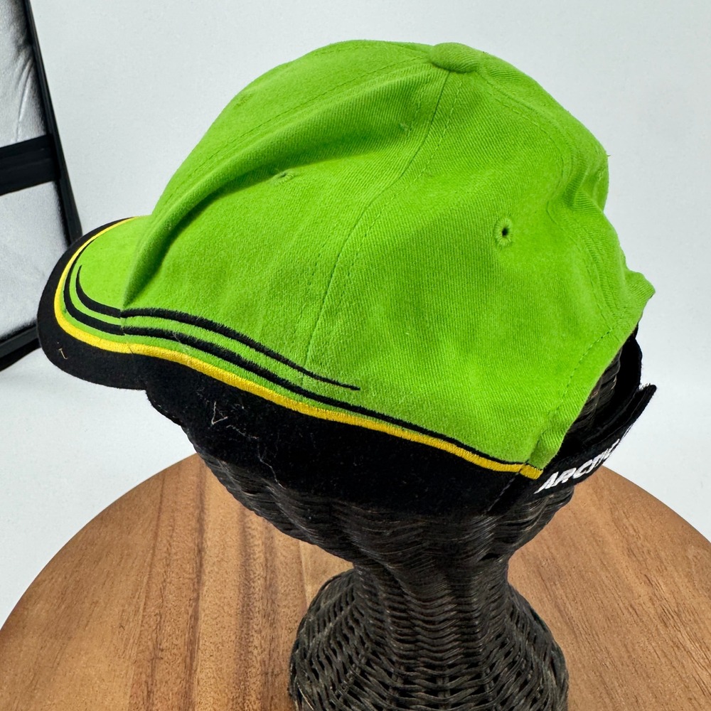 Arctic Cat Hat Men OSFA Green Black Embroidered Snowmobile Racing Baseball Cap - Picture 10 of 16